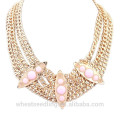 New design chunky gold stainless steel statement necklace